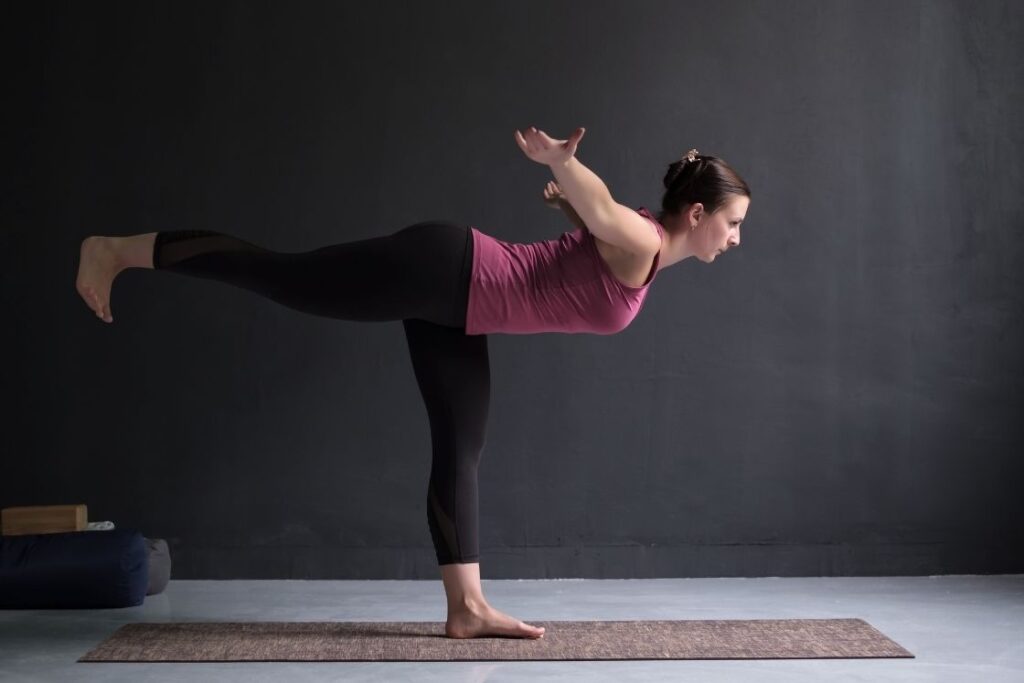 warrior 3 pose variation