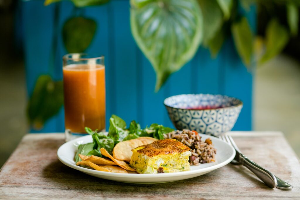 Farm-to-table organic cuisine Blue Osa award winning yoga retreat Costa Rica