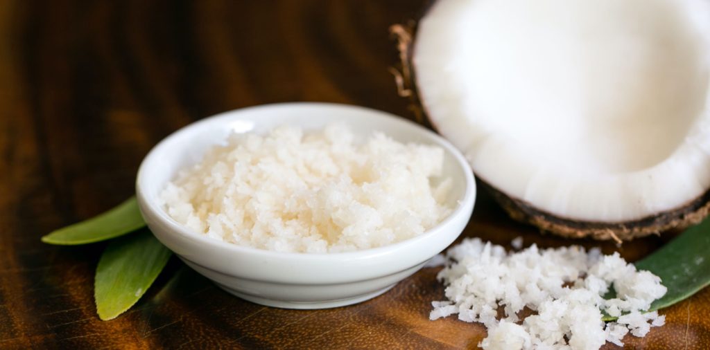 bowl of salt scrub in spa at Blue Osa Yoga Retreat & Spa in Costa Rica DIY body scrubs