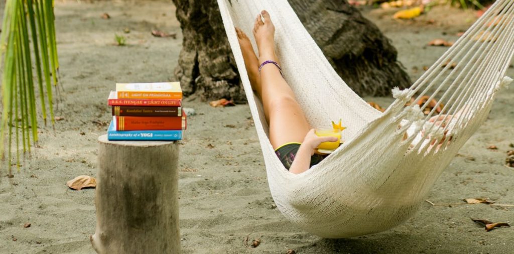 Prioritizing rest and study is essential when preparing for yoga teacher training at Blue Osa