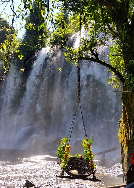 16. Lounge by a waterfall in Cambodia with Blue Osa Journeys