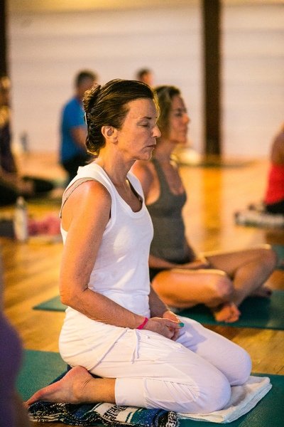 female empower and yoga
