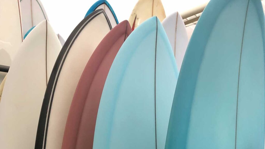 Surf Boards stacked