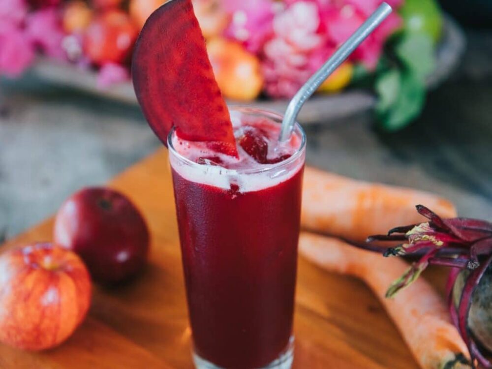 Fresh Juice at Blue Osa Yoga Retreat & Spa in Costa Rica | Intensive 200hr yoga teacher training organic meals Blue Osa