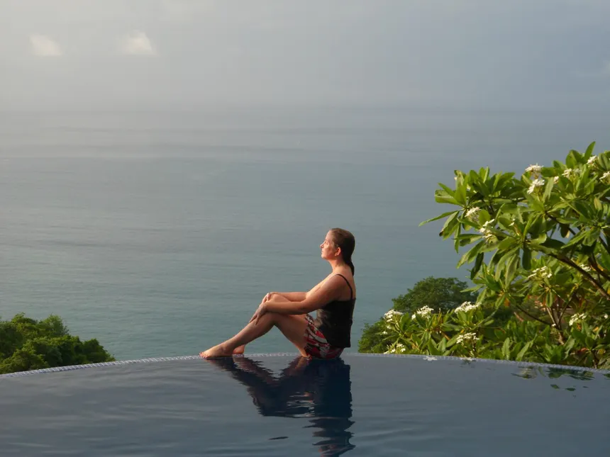 Cliffside yoga retreat ocean views Montezuma Costa Rica Anamaya