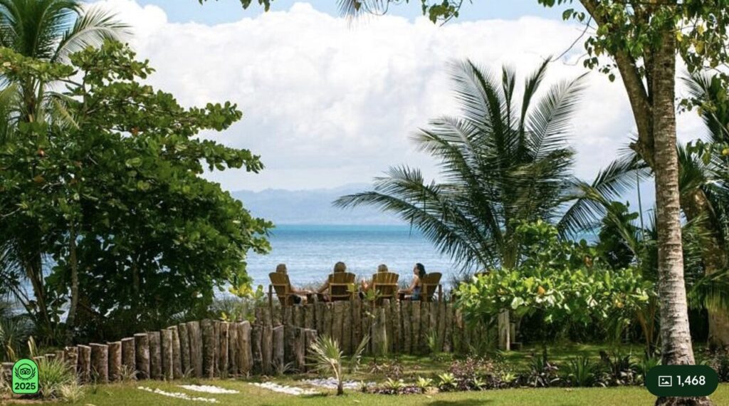 Guests relaxing with ocean view at Blue Osa award winning yoga retreat Costa Rica TripAdvisor 2025
