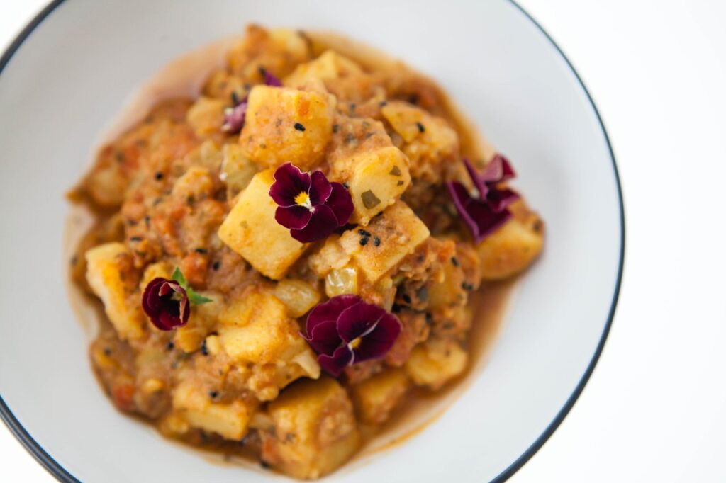 chana aloo curry recipe Blue Osa chickpea potato vegan