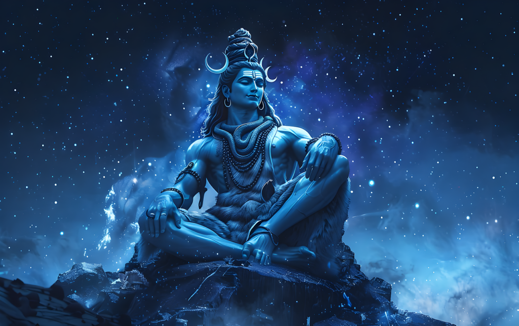lord shiva, shiva, hindu, god, deity, artwork, mythological, indian, hinduism, drawing, religious, shiva poster, cosmic, space, universe, galaxy
