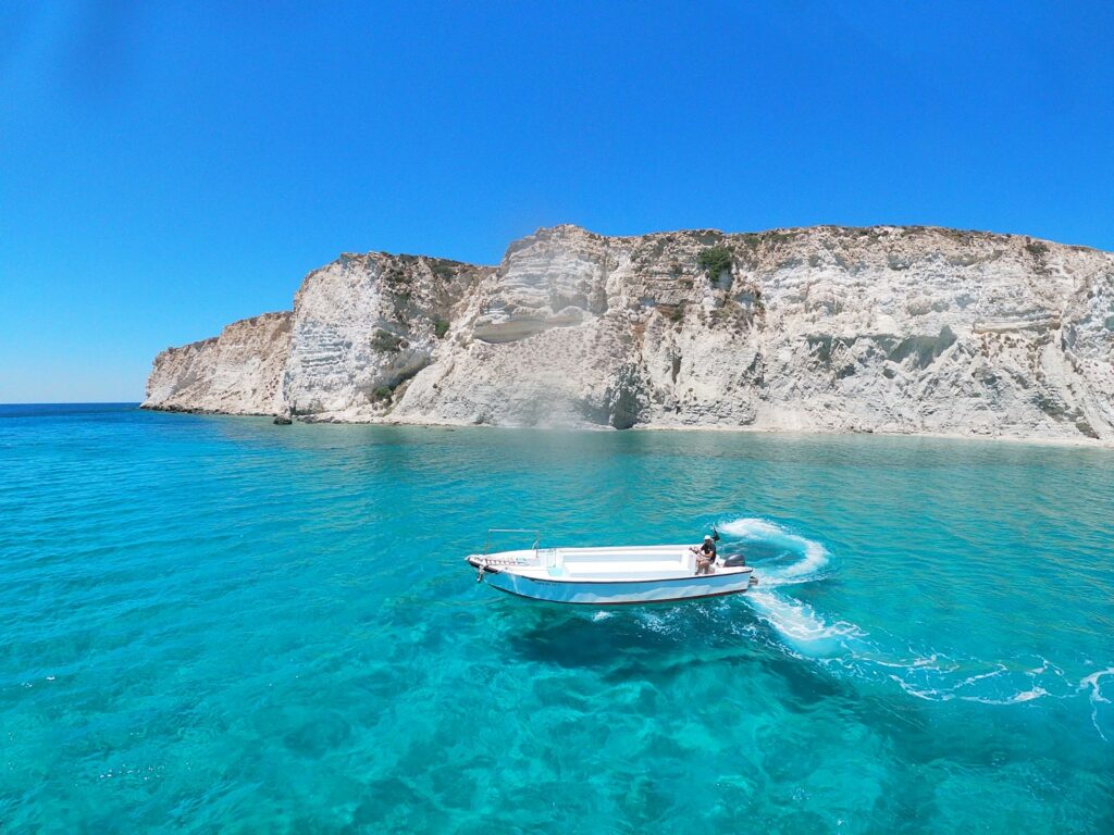greece yoga retreat with Yogi Aaron | explore blue waters and white beaches in the Mediterranean