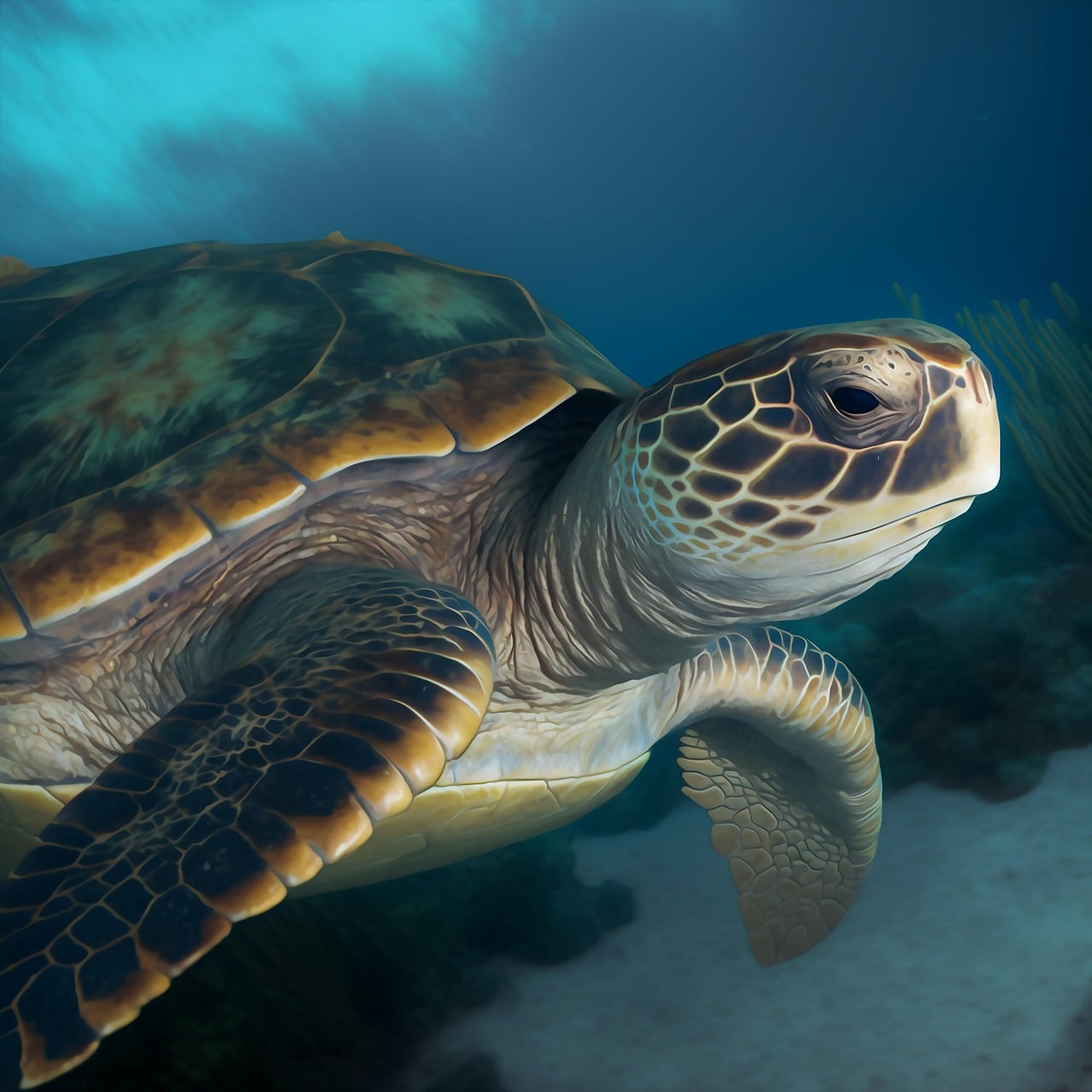 turtle, sea turtle, endangered, chelonoidea, loggerhead turtle, sea, ocean, tropical, sub tropical, water, seabed, nature, digital art, acrylic painting, grimace, sea turtle, sea turtle, sea turtle, sea turtle, sea turtle, loggerhead turtle, loggerhead turtle